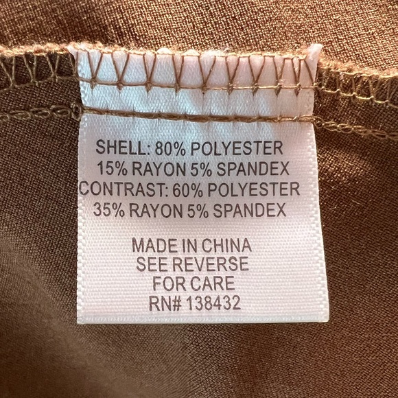 ModCloth Retro Button Down Chocolate Brown MIDI Skirt, Pleated, Pockets, Size XL - Picture 7 of 9